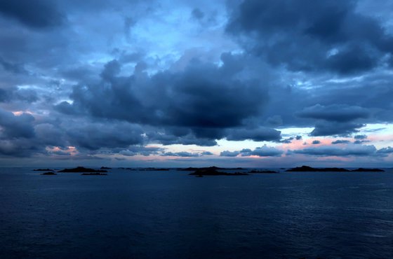 Fin de journée sur l'archipel de Chausey...