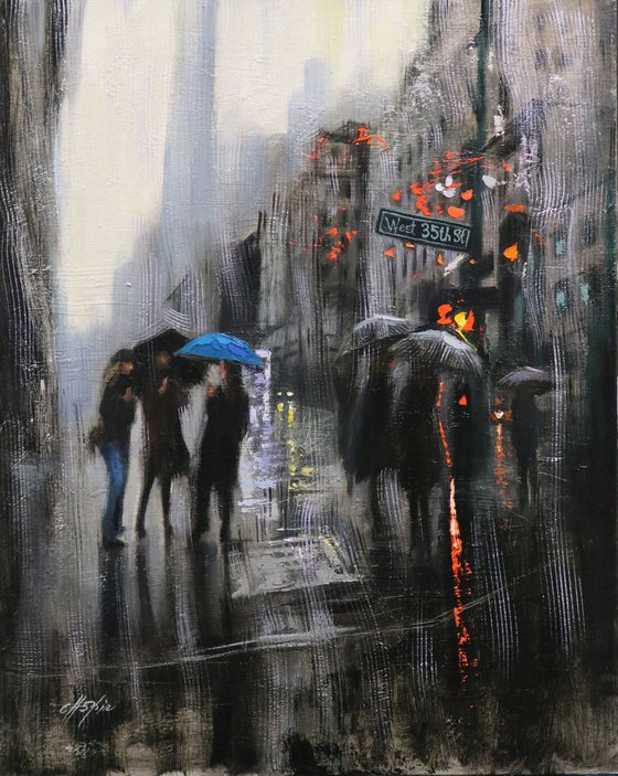 Dark Rain in Manhattan