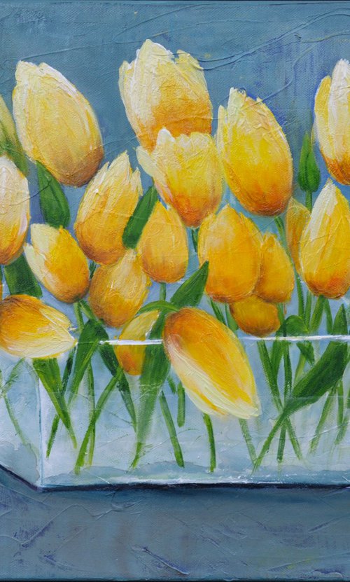 Yellow tulips by Dane