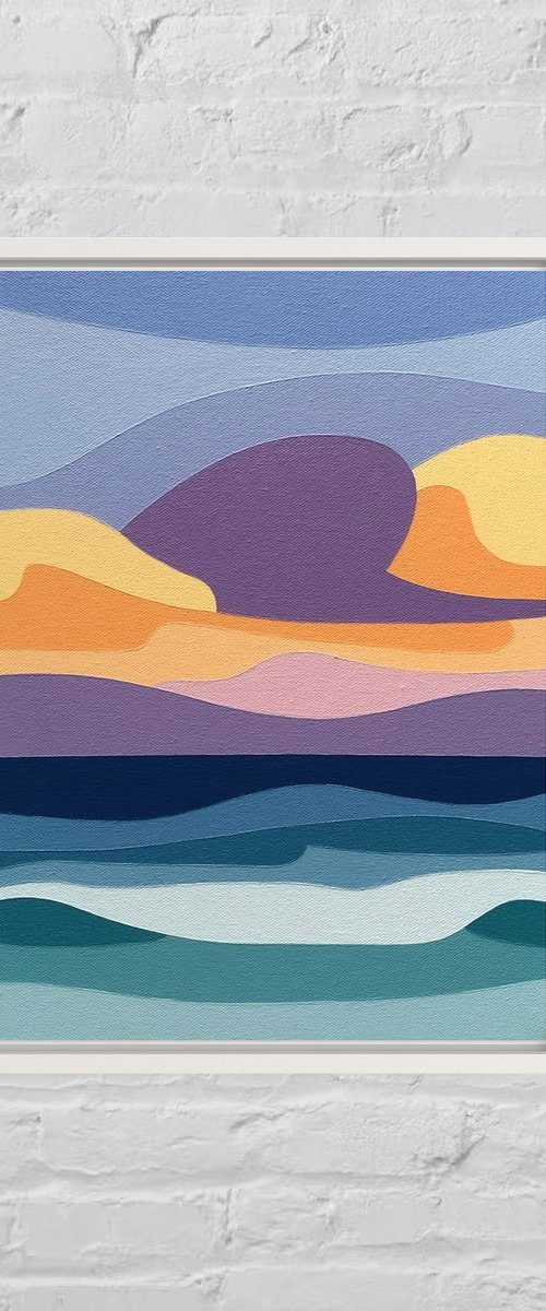 Storm Clouds over the Sea by Zoe  Hattersley