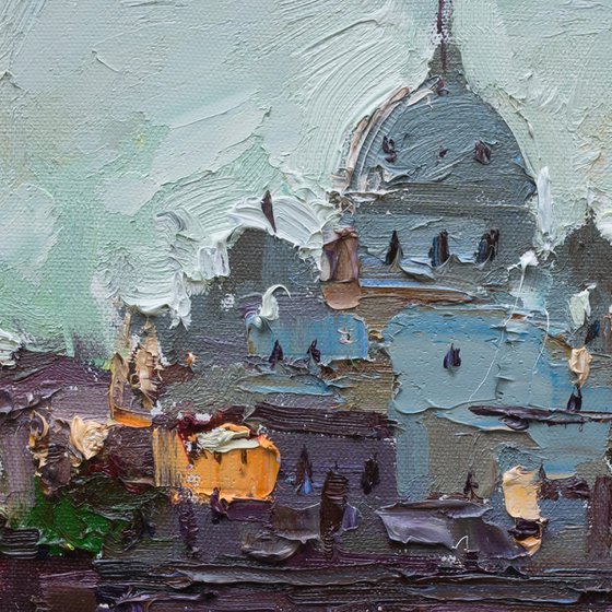 Rome, Italy - Original impasto landscape painting