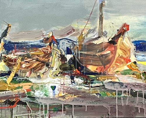 Old Boats by Eduard Belsky
