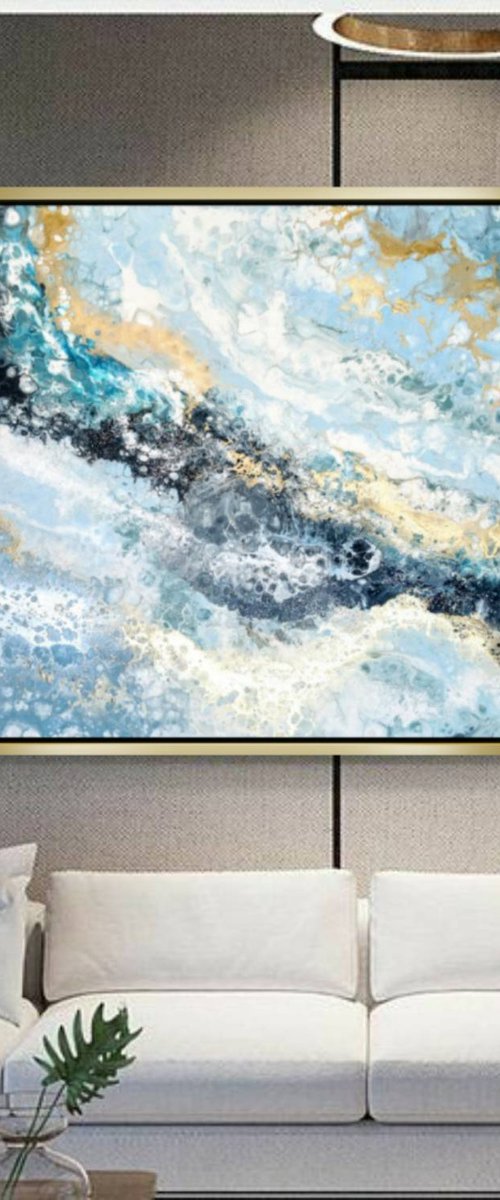WAVES  (70x100cm) by Eleni Denart