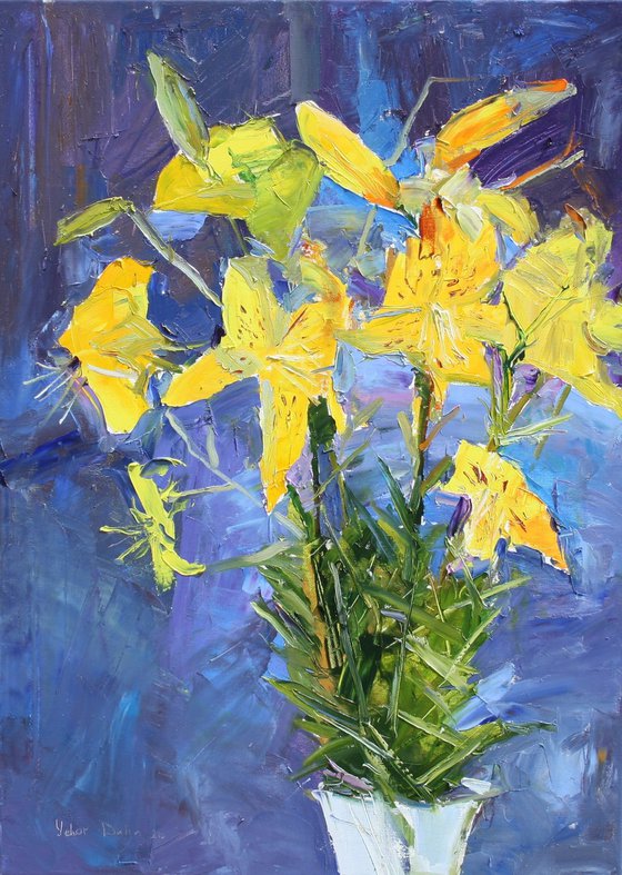 " Yellow lilies "