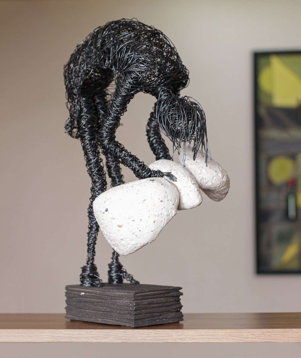 Expressive Sculpture , Support By Karen Axikyan, 9 X 19, Artwork For Sale On Artfinder