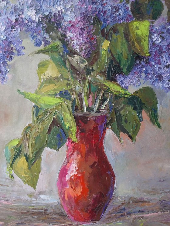 Lilac(50x70cm, oil painting, ready to hang)