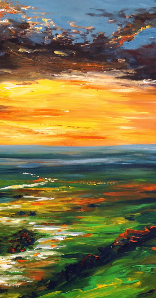 Landscape: Evening Mood M 1 by Peter Nottrott