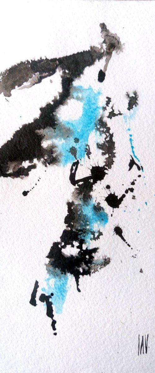 ABSTRACT. 19 - ORIGINAL WATERCOLOUR ABSTRACT PAINTING. by Mag Verkhovets