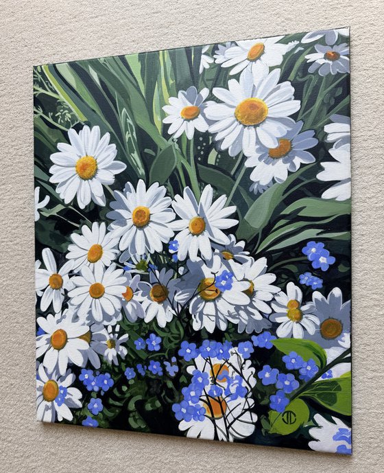 Daisies And Forget Me Nots