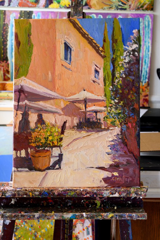 Street With Umbrellas, Italy