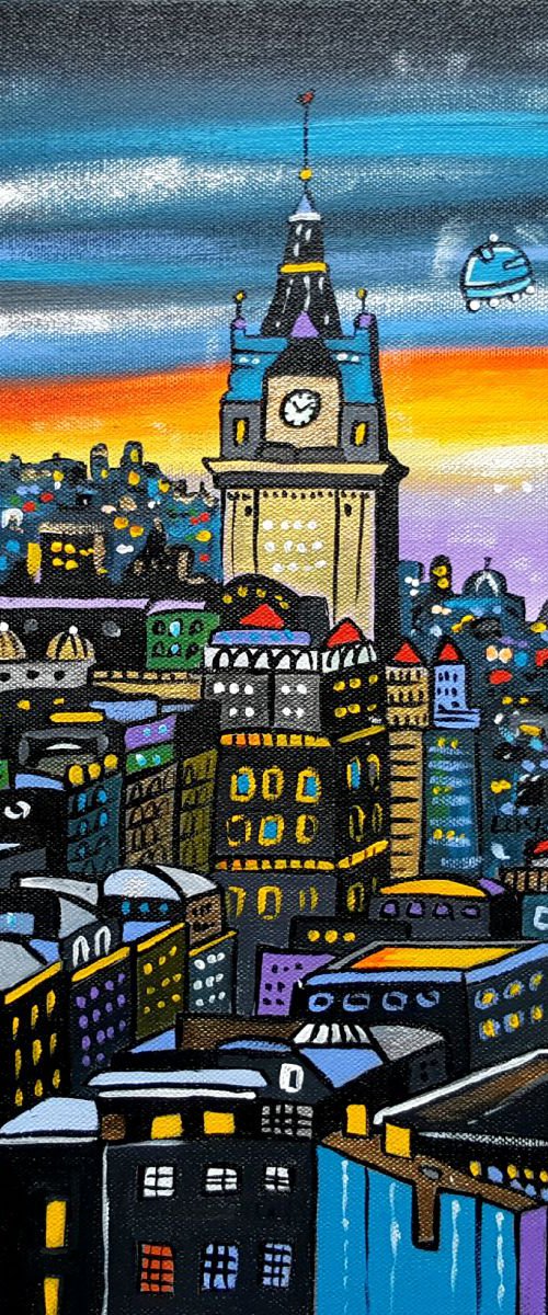 New Day in Edinburgh (Commission) by Maria Luisa  Azzini