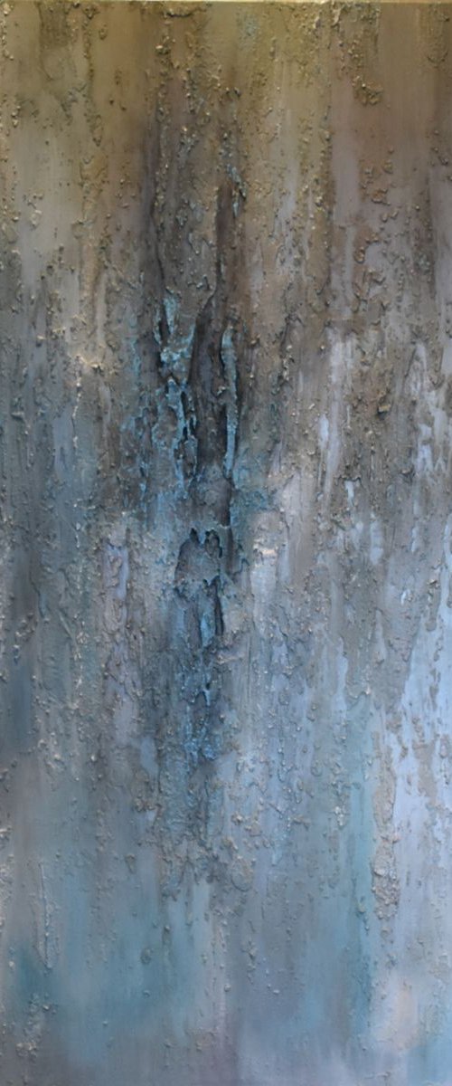 Precious Metals Abstract paintings Large paintings Textural Silver paintings by Tamara Bettencourt