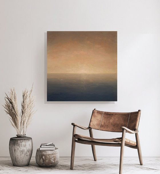 Zero Dawn, minimalist seascape