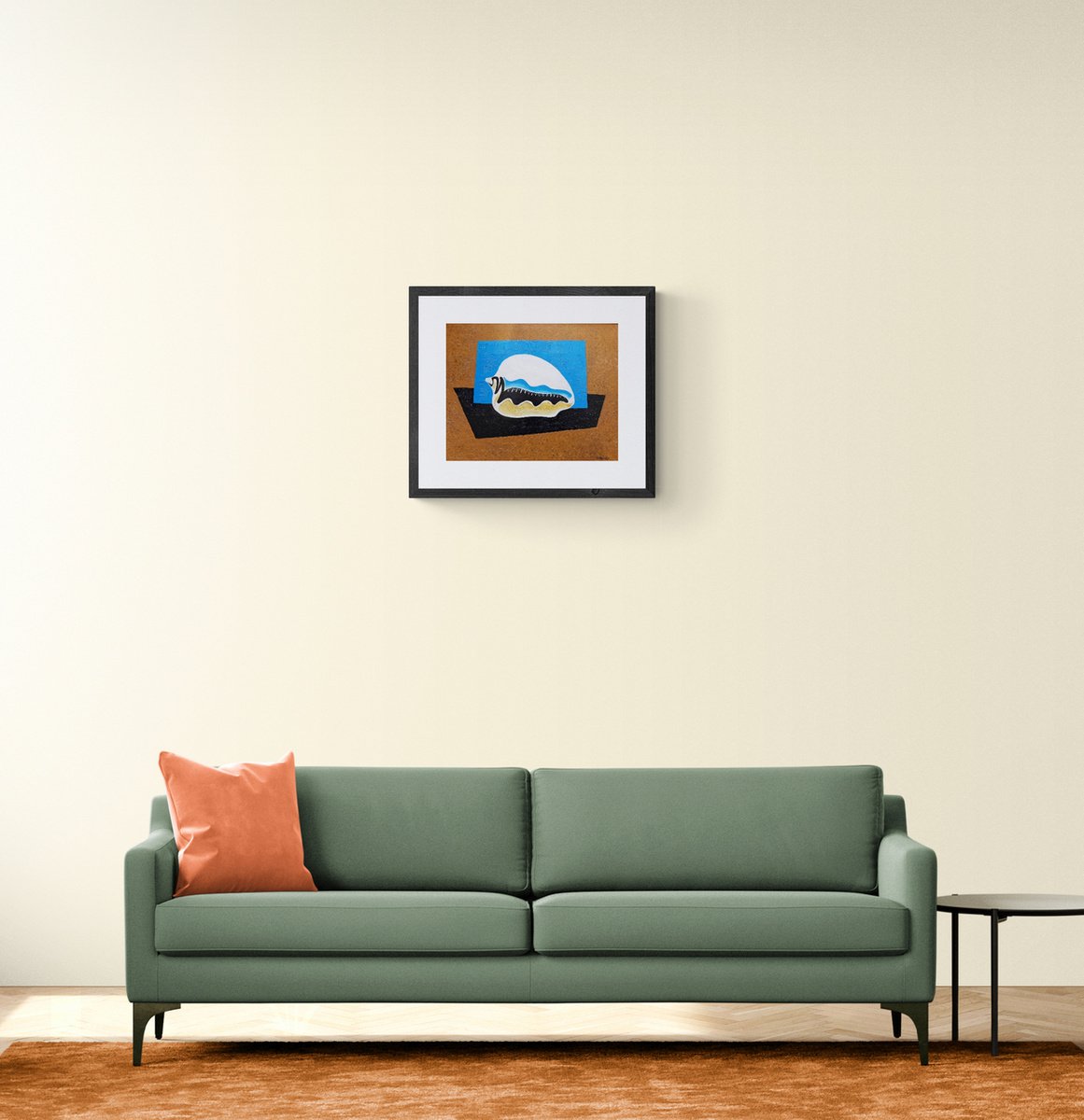 Organic Abstract Acrylic Painting By Vadim Vaskovsky, 20 X 16", Conch, Original Artwork