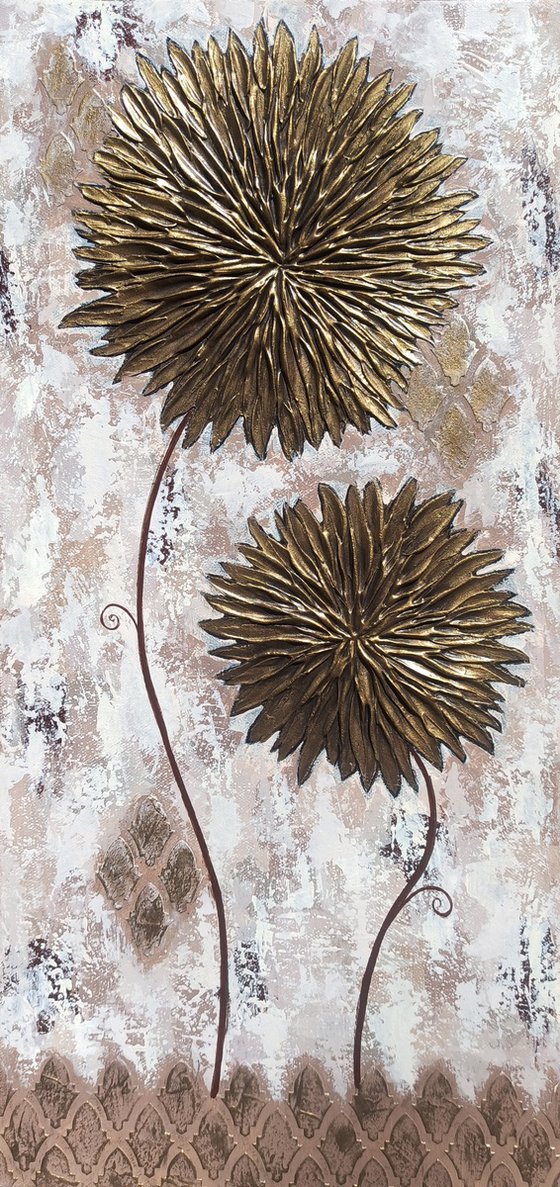 GOLD ASTERS -  TRIPTYCH