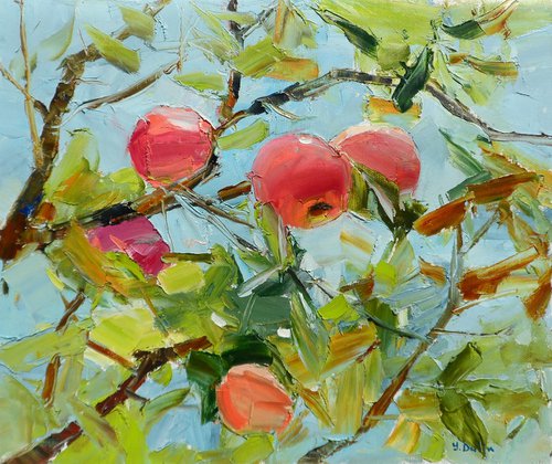 Red Apples Branch by Yehor Dulin