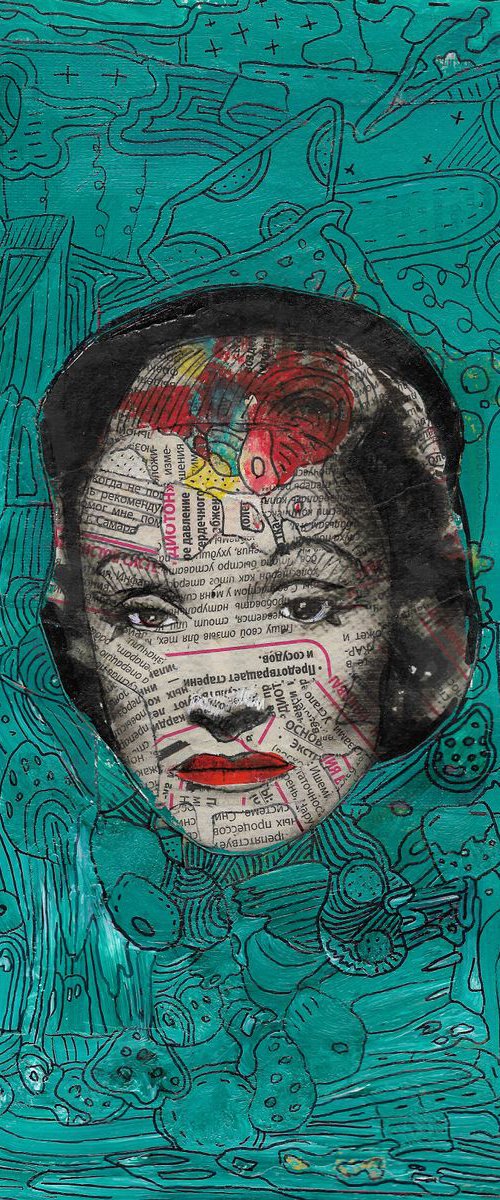 Abstract Marlene Dietrich #14 by Pavel Kuragin