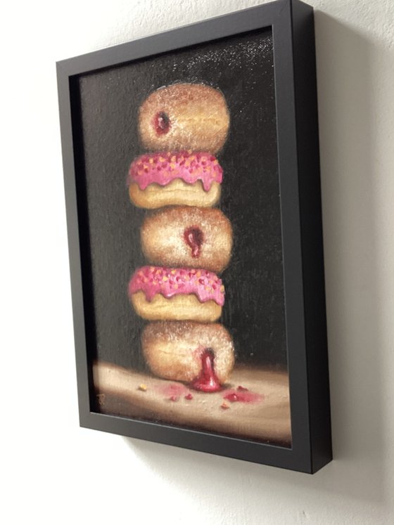 donut tower still life