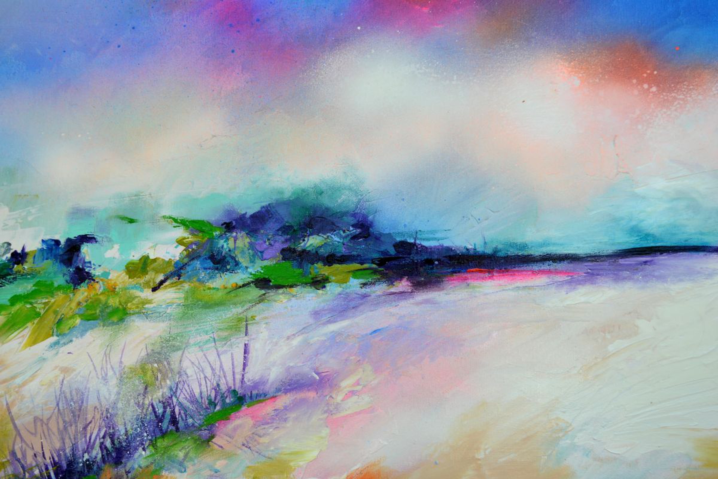 Colourful Seascape Painting Colourful Sunset Pa Artfinder