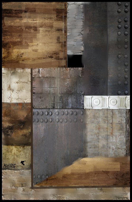 OLD CONSTRUCTION #3   37"X54" by Joe McHarg