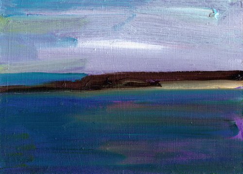 Clarity - Contemporary Abstract Impressionist Seascape Oil Painting by Eleanore Ditchburn