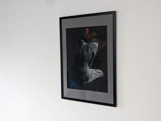 Dry Pastel Figure Study