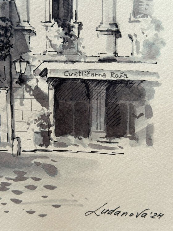 Flower balcony in Ptuj