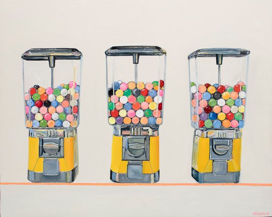 3 Gumball Machines