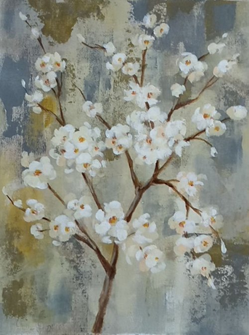 Almond Branch I by Silvia  Vassileva