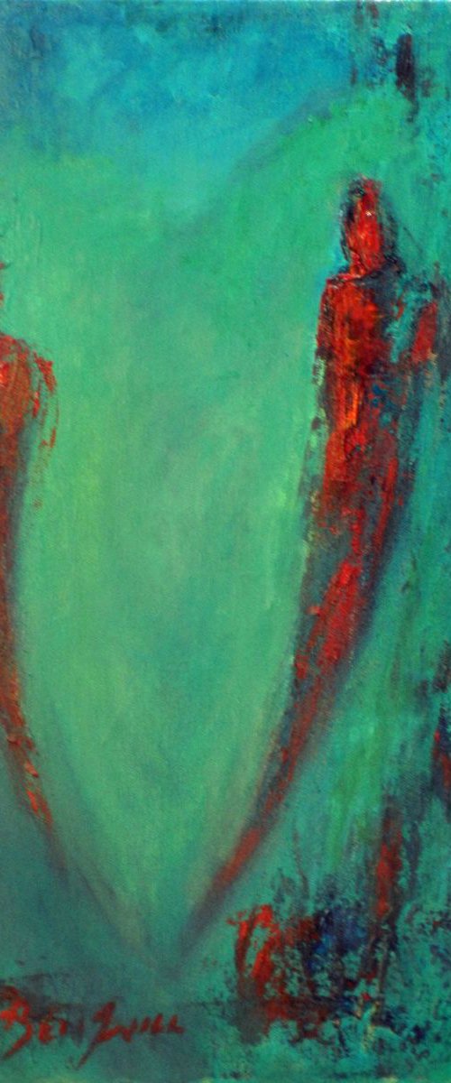 Soulmates Turquoise - 20x10 by BenWill