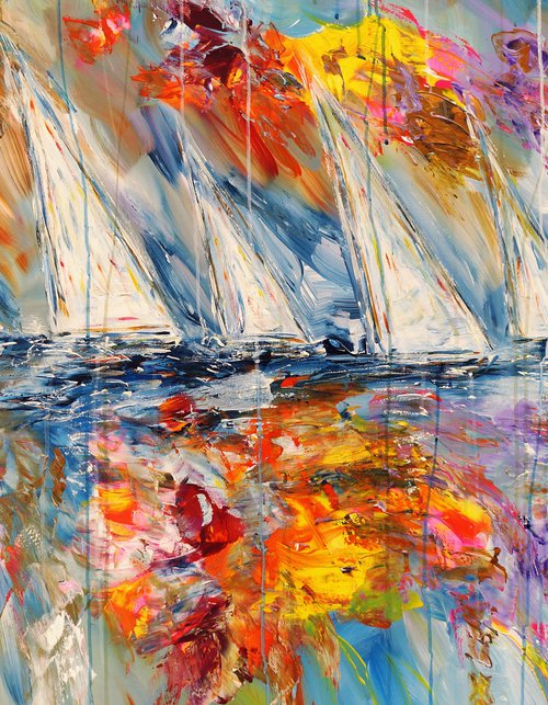 Stormy Sailing Regatta L 1 by Peter Nottrott