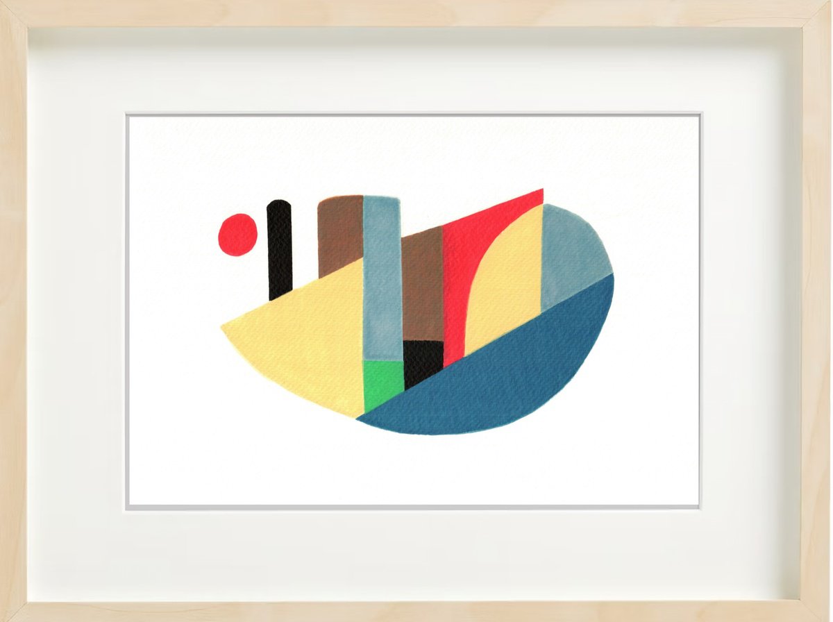 Abstract Acrylic Painting By Carla Sa Fernandes, 17 X 13, Ss99.S1, Original Artwork