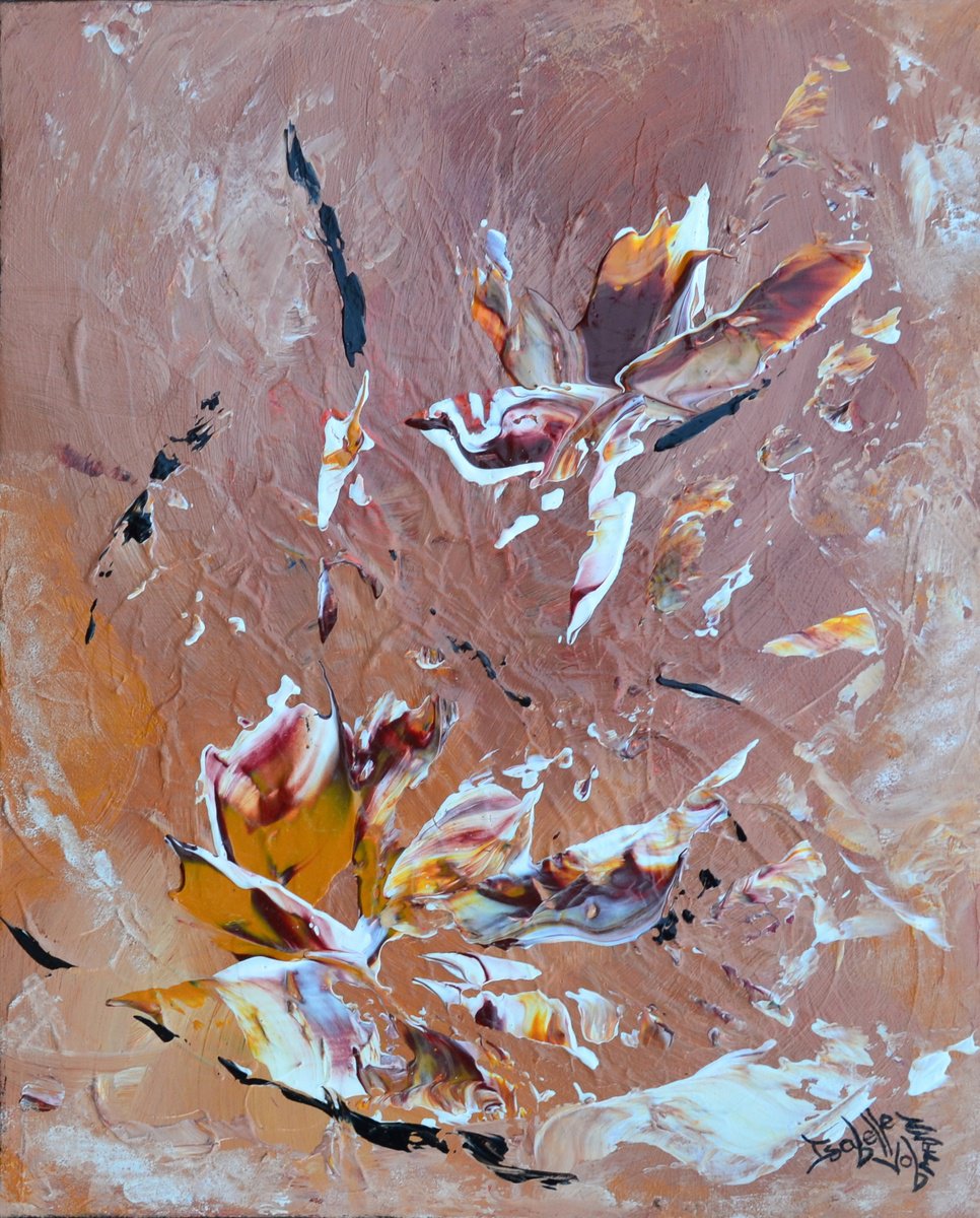 Abstract Acrylic Painting By Isabelle Vobmann, 13 X 16, Brise D