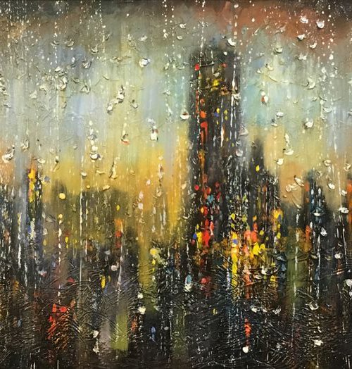 Window. Rain by CM