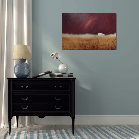 “Crimson Dusk” 91x61x2cm