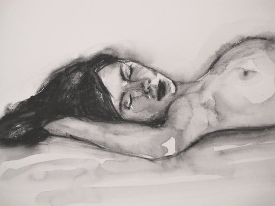 Reclining female nude
