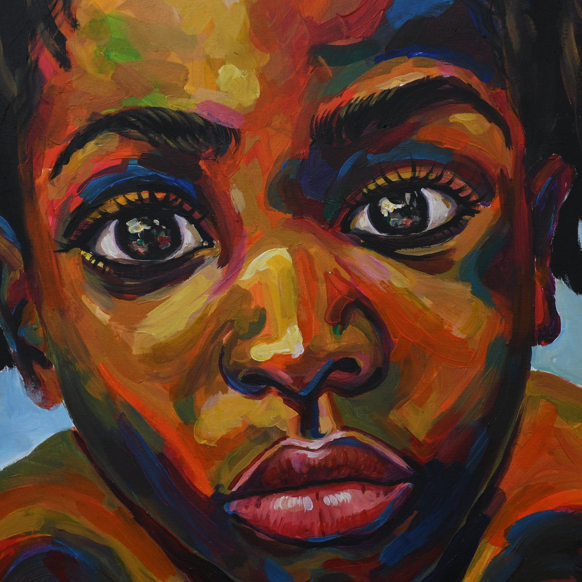 Damola Ayegbayo | Original Acrylic Painting | Vision Of Hope 6 | 61 X 61Cm | Artwork For Sale On Artfinder