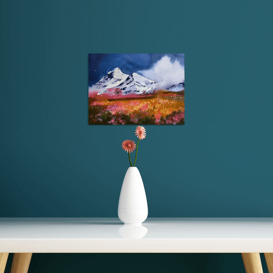 Flowers and mountains #3