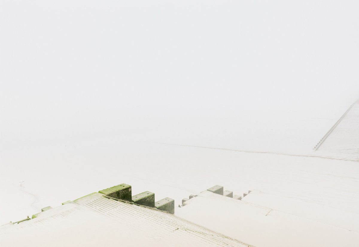 Abstract Landscape Photograph By Tom Hanslien, 47 X 33", London Fog Iv, Original Artwork