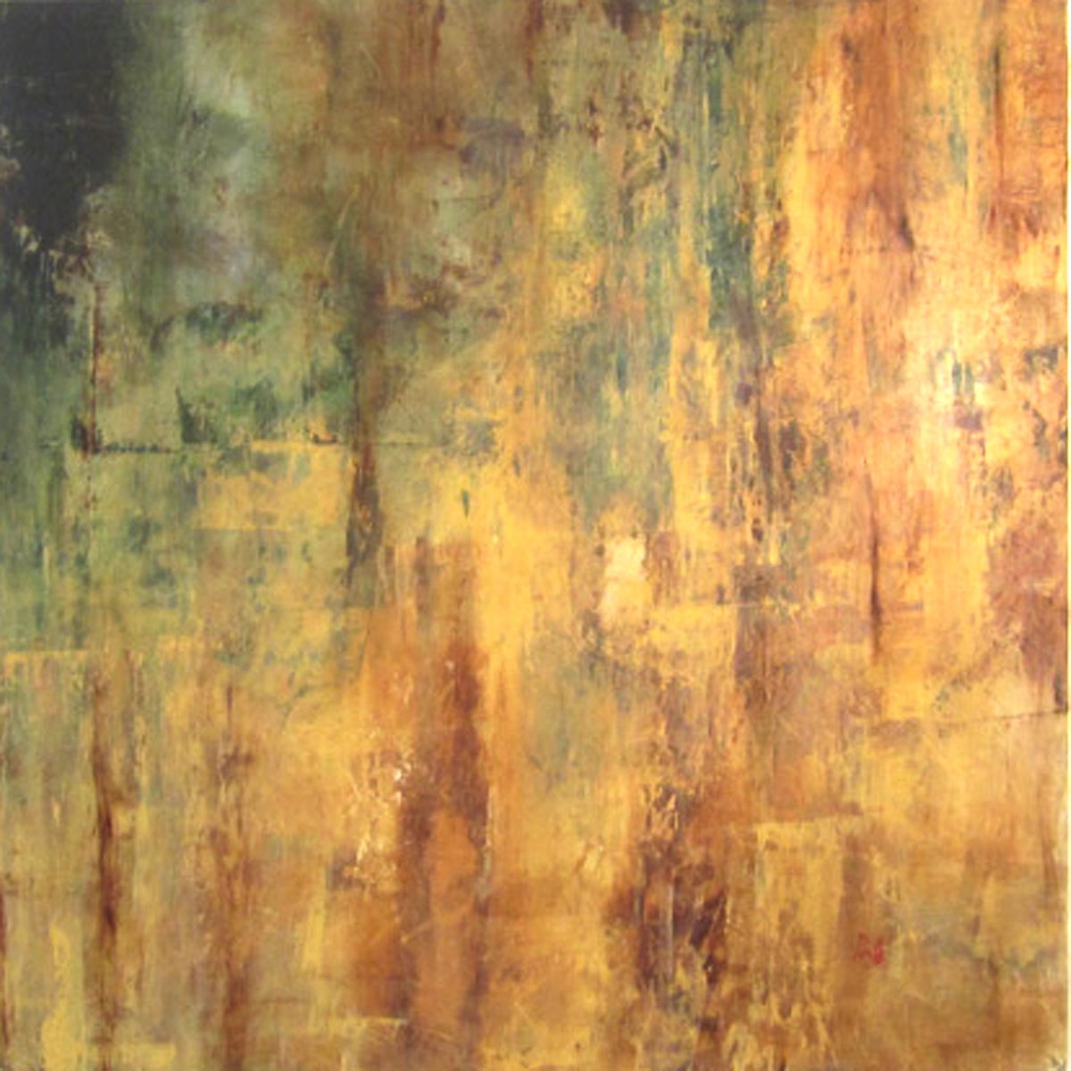 Organic Abstract Acrylic Painting By Joseph Piccillo, 36 X 36, Billy