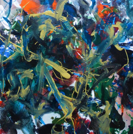 Paradise garden. 95x90cm