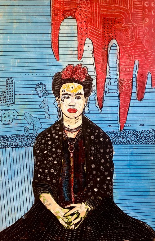 Portrait of Frida Kahlo #92 by Pavel Kuragin