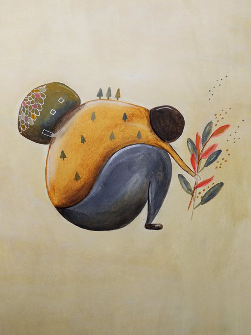 Thinking about a snail by Silvia Beneforti