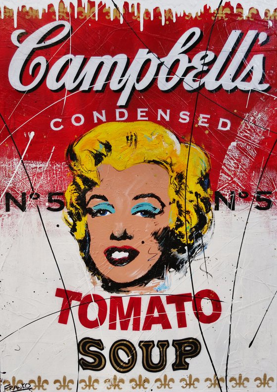 The Best Soup 140cm x 100cm Marilyn Monroe Texture Urban Pop Art