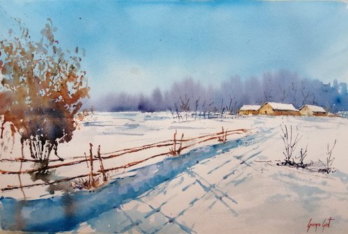 winter landscape 18 by Giorgio Gosti