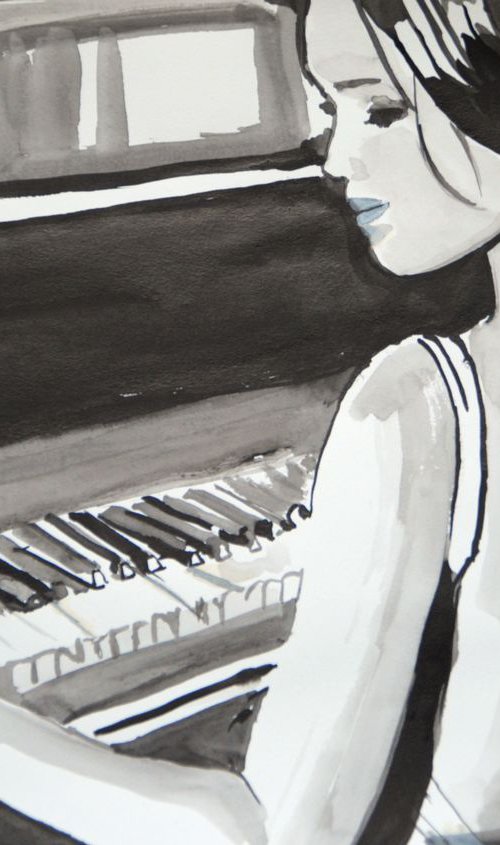 Moonlight sonata / 42 x 29.7 cm by Alexandra Djokic