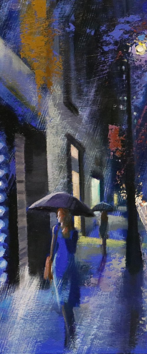 Blue Rain and Midnight Walk by Chin H Shin