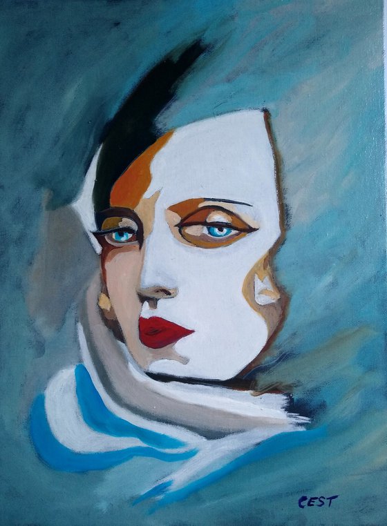 Art Deco Race Girl 1930's