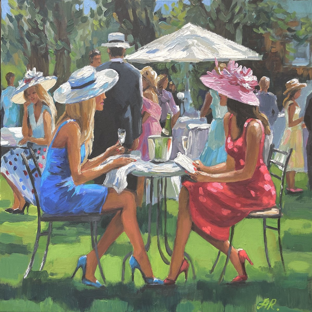  Girls By Anna Reznikova, 24 X 24, Artwork For Sale On Artfinder
