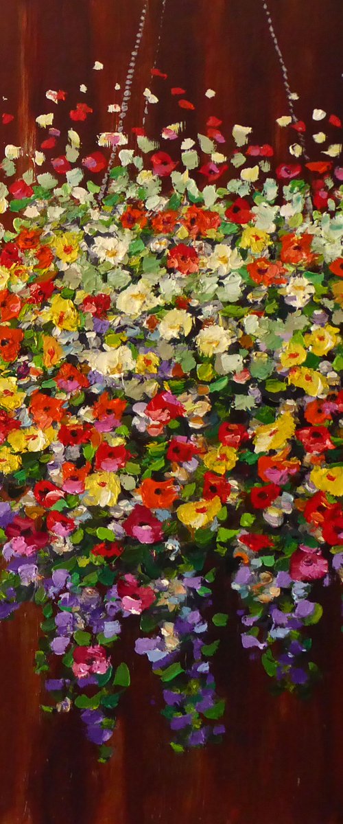 Hanging Basket Flowers by Narek Hambardzumyan